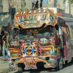 tap tap bus in Port-au-Prince