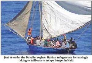 Haitians continue to seek escape.