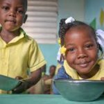 Haitian school children