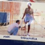 Photo of Marc from the Centre in Port-au-Prince helping a client walk again